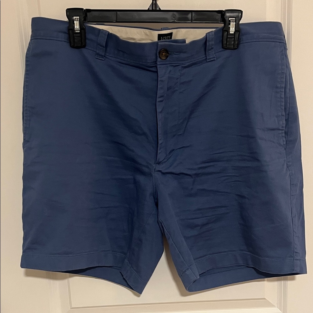 J. Crew Factory Classic Blue Flat Front Shorts